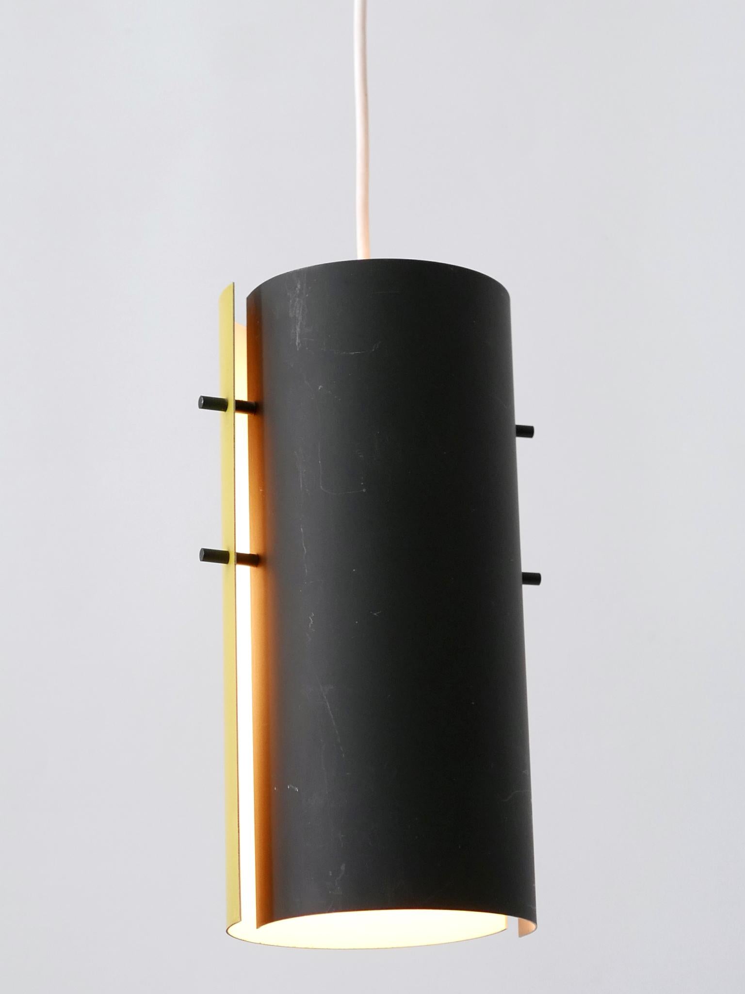 Lovely Midcentury Modern Bi-Color Pendant Lamps or Hanging Lights Germany 1960s For Sale 4