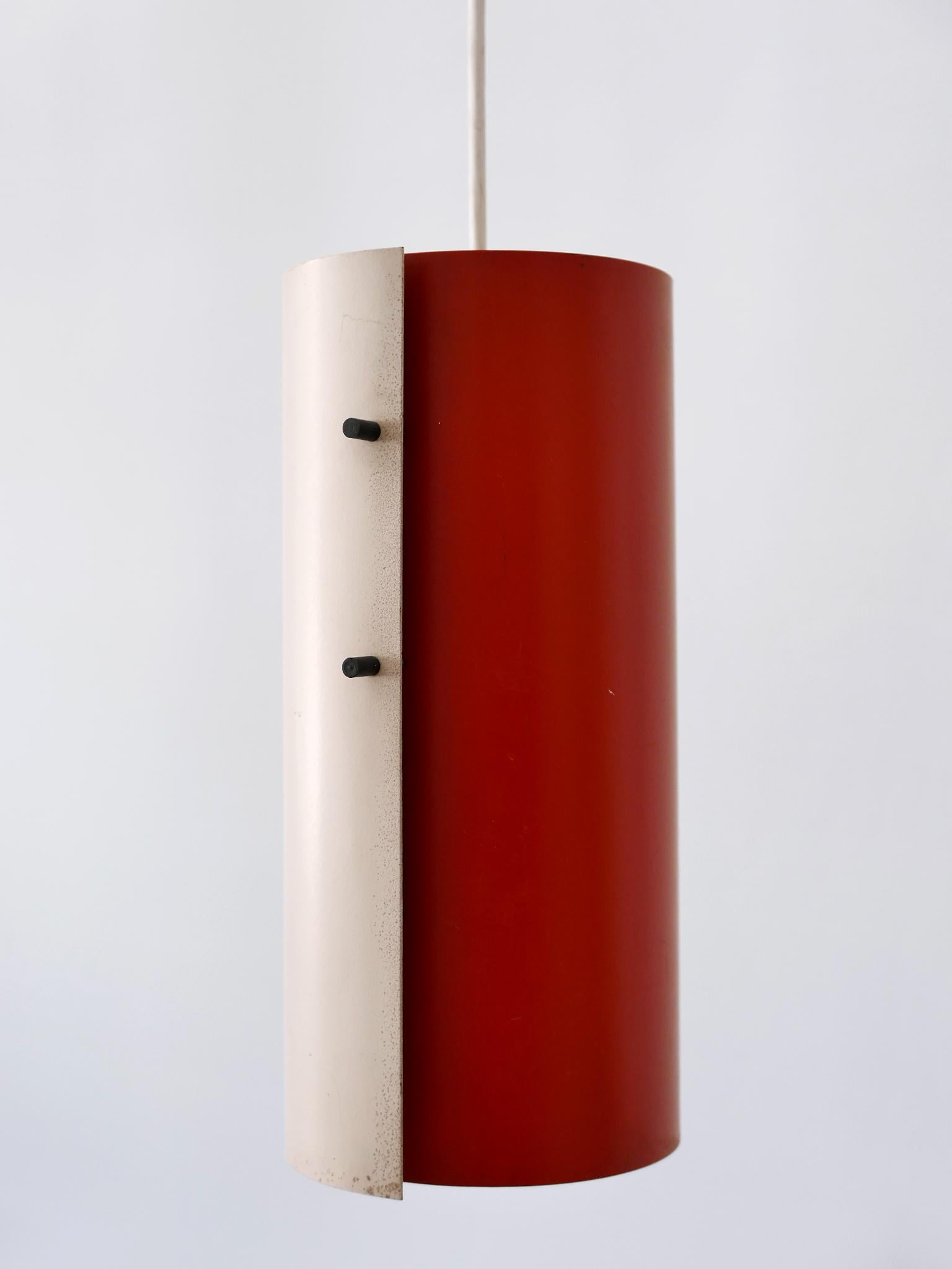 Lovely Midcentury Modern Bi-Color Pendant Lamps or Hanging Lights Germany 1960s For Sale 6