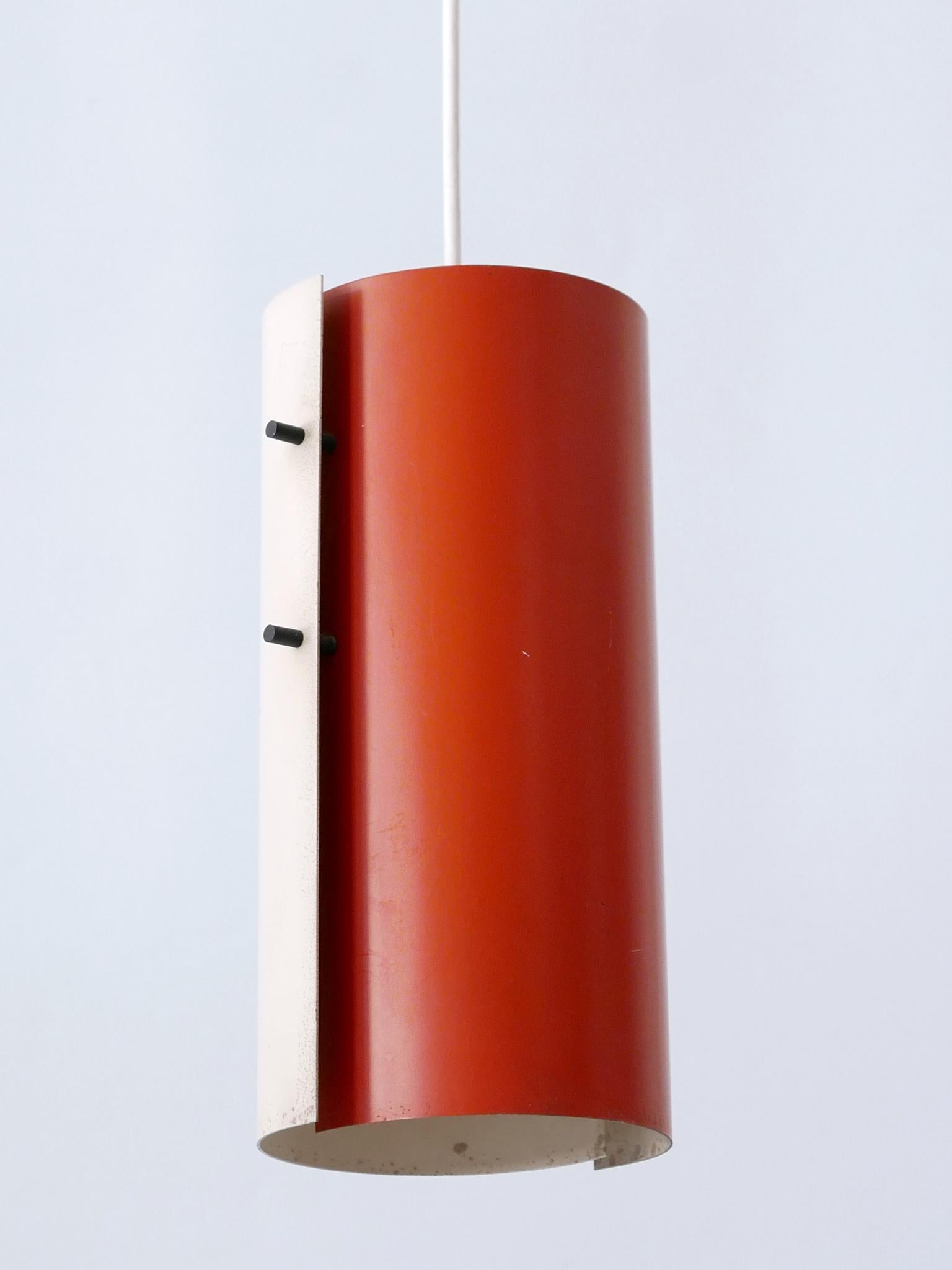 Lovely Midcentury Modern Bi-Color Pendant Lamps or Hanging Lights Germany 1960s For Sale 8