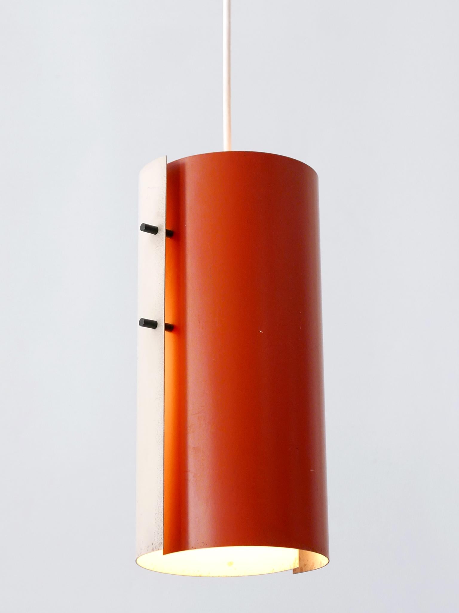 Lovely Midcentury Modern Bi-Color Pendant Lamps or Hanging Lights Germany 1960s For Sale 9