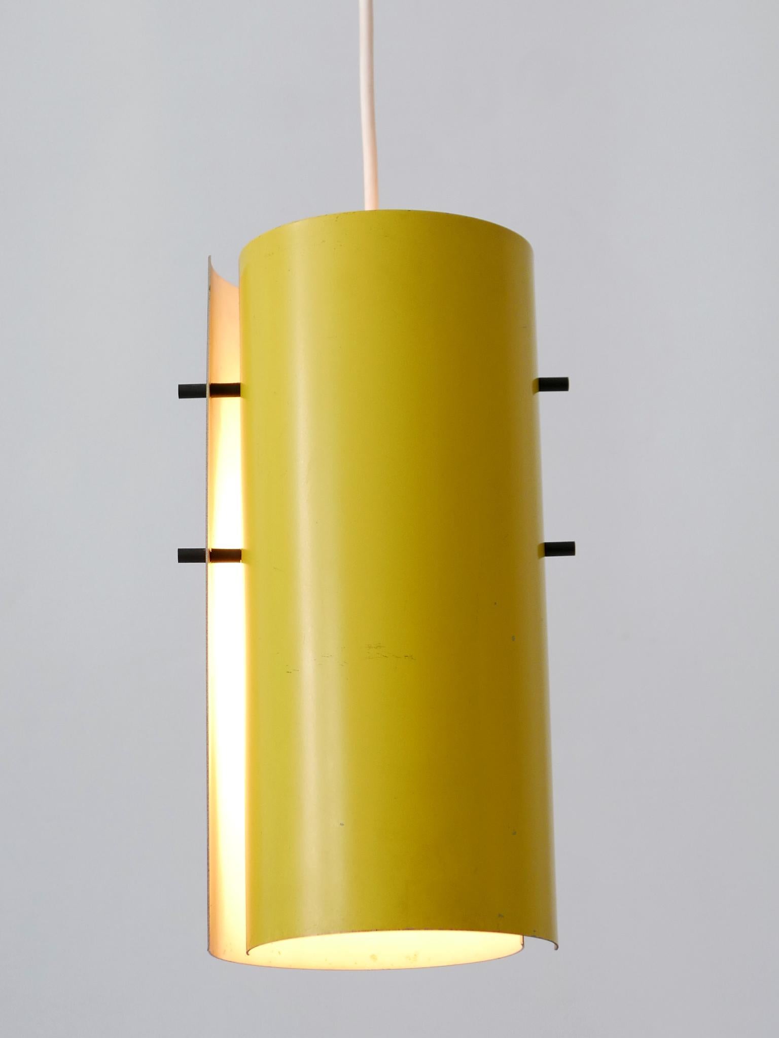 Lovely Midcentury Modern Bi-Color Pendant Lamps or Hanging Lights Germany 1960s For Sale 1