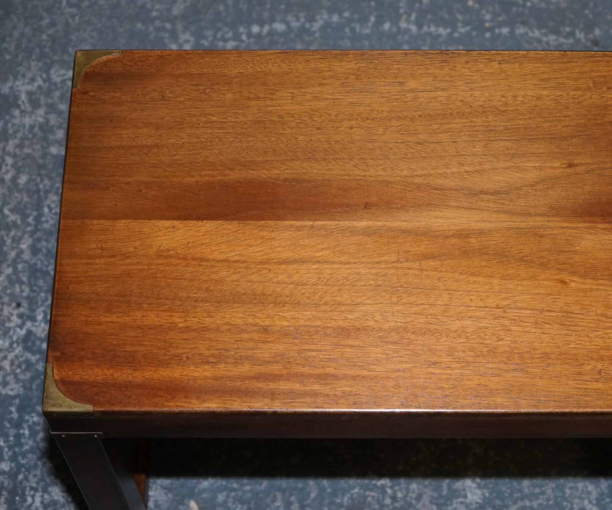 LOVELY MILITARY CAMPAIGN SERViNG TABLE CONSOLE TABLE KENNEDY FOR HARRODS LONDON For Sale 7