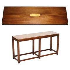 TAVOLO DI SERVIZIO PER CAMPAGNE MILITARI LOVELY TAVOLO A CONSOLE KENNEDY PER Harrods LONDRA