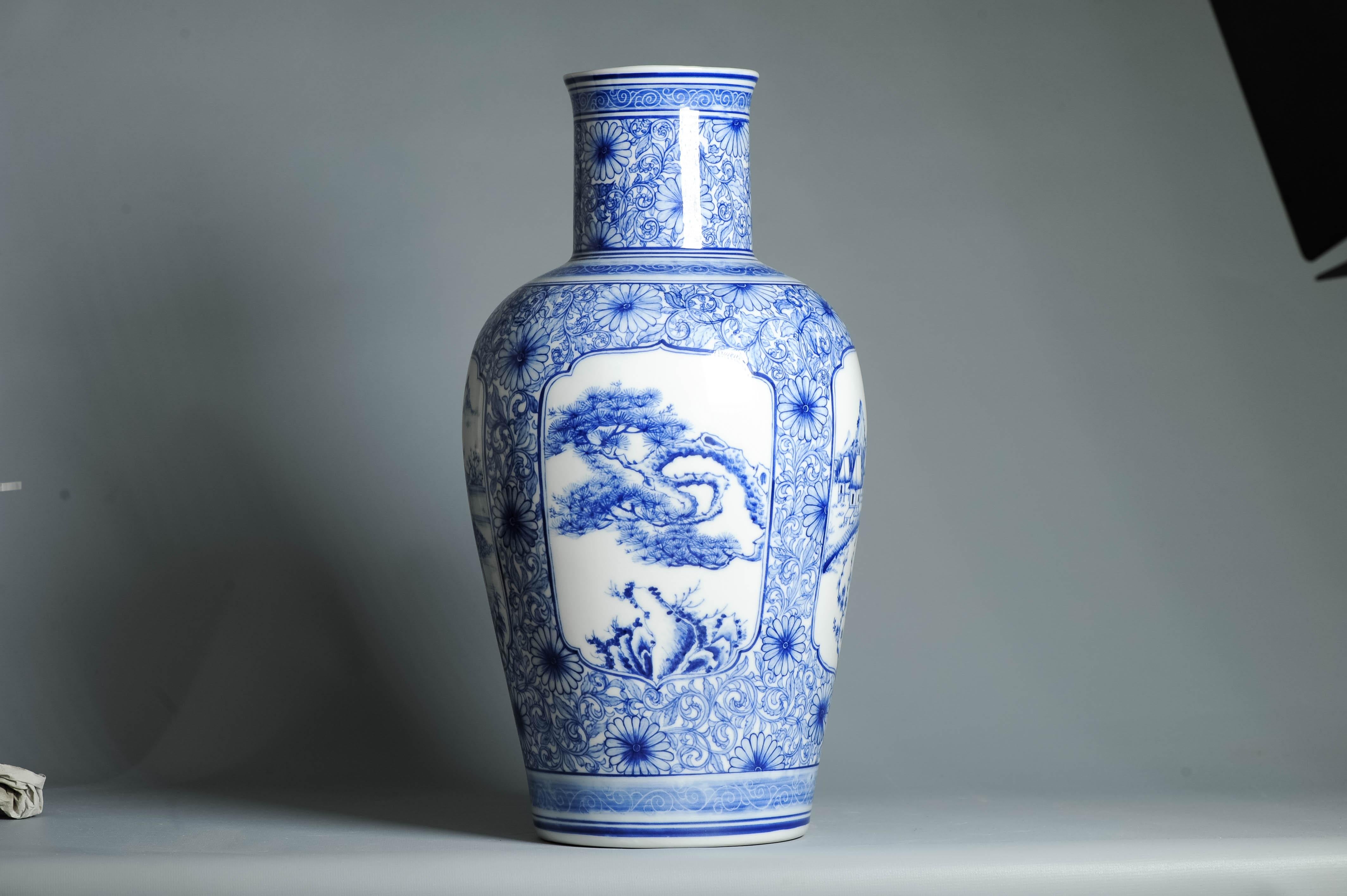 Vase PROC en porcelaine japonaise ou chinoise 20e/21e siècle en vente 3
