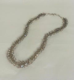 Lovely Moonstone Drop Rope Necklace