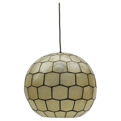 Lovely Mother-of-Pearl Ceiling Ball Lamp, 1960s