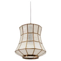 Lovely Brass Ceiling Pendant Lamp, 1960s Italy