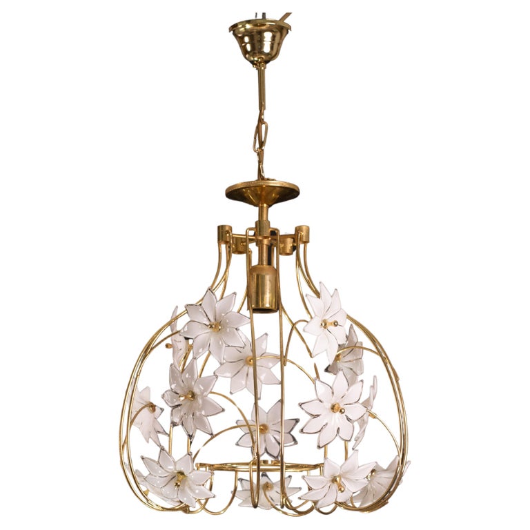 Lustre En Cristal De Style Murano, élégant Et Multicolore, Luminaire Vintage