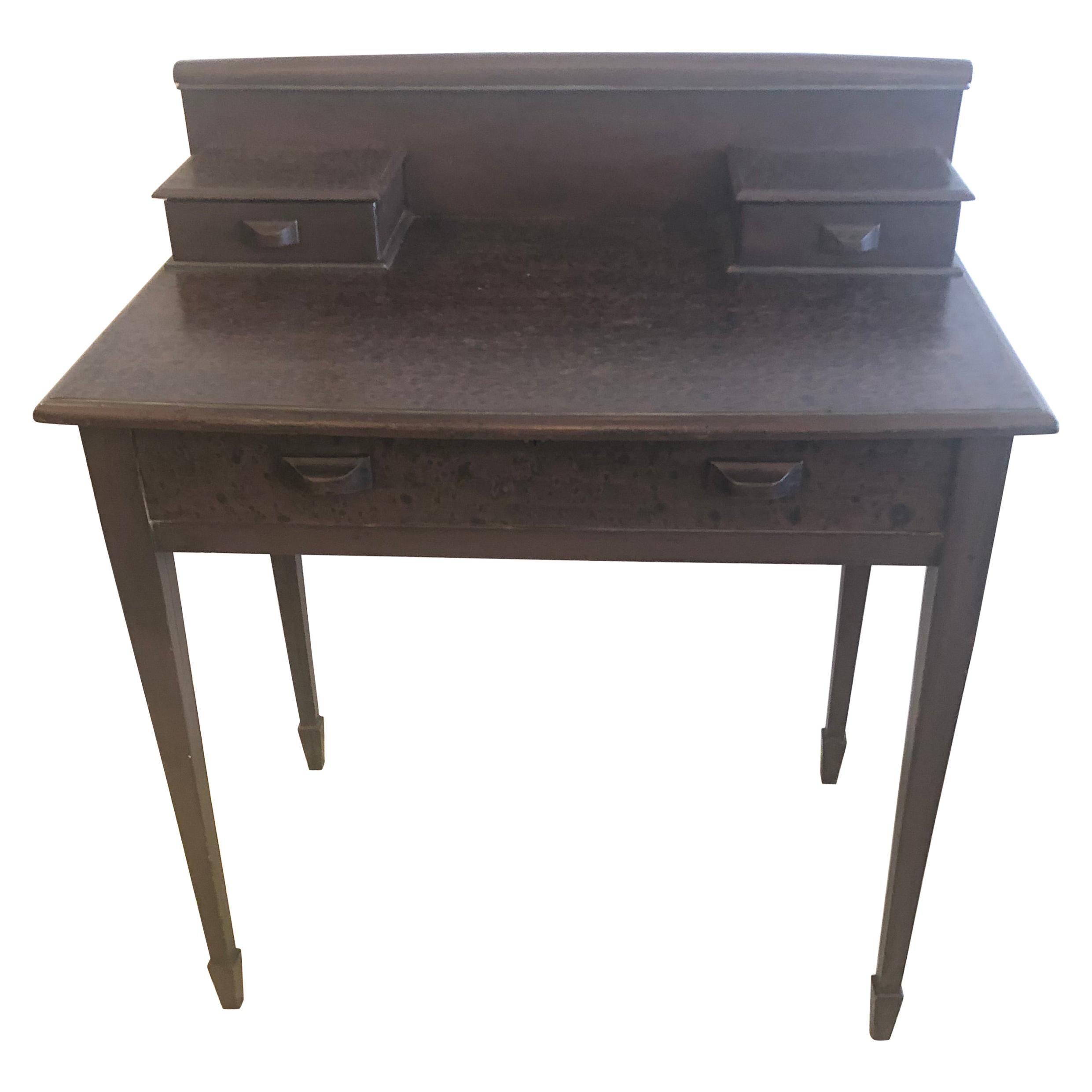 Lovely Nantucket Faux Painted Antique Writing Desk