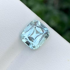Jolie bague aigue-marine naturelle en pierre de 4,76 carats Aigue-marine Bijoux aigue-marine