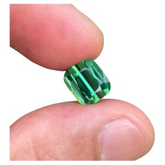 Lovely Natural Bluish Green Tourmaline Gemstone 3.60 Carats Afghani Tourmaline