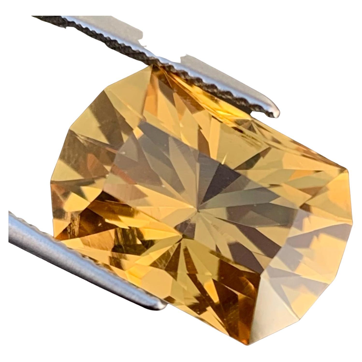 Lovely Natural Citrine Loose Gemstone 8.30 Carats High Quality Citrine Gemstone For Sale