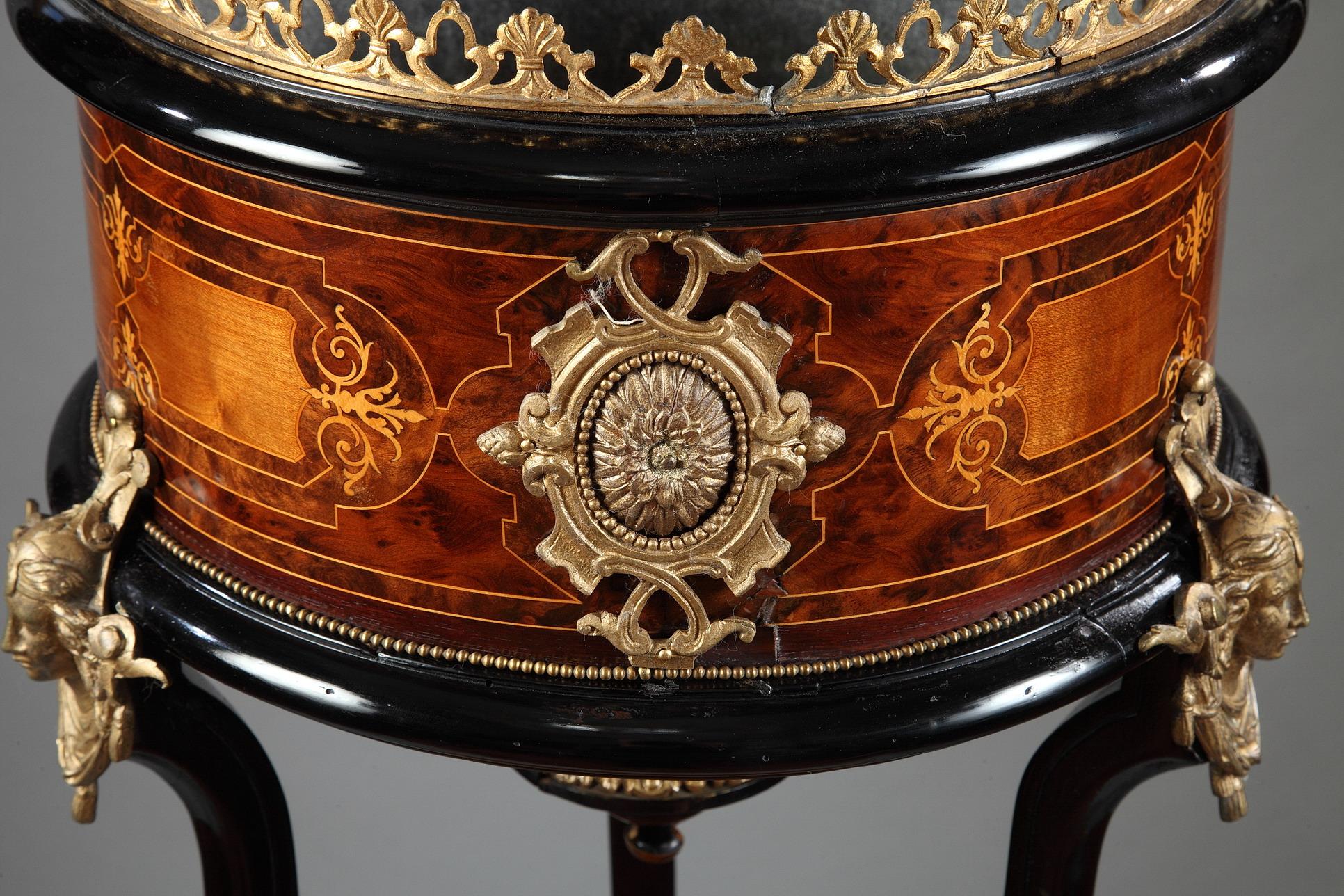 Gilt Lovely Neo-Greek Planter Attributed to C-G Diehl, France, Circa 1870 For Sale