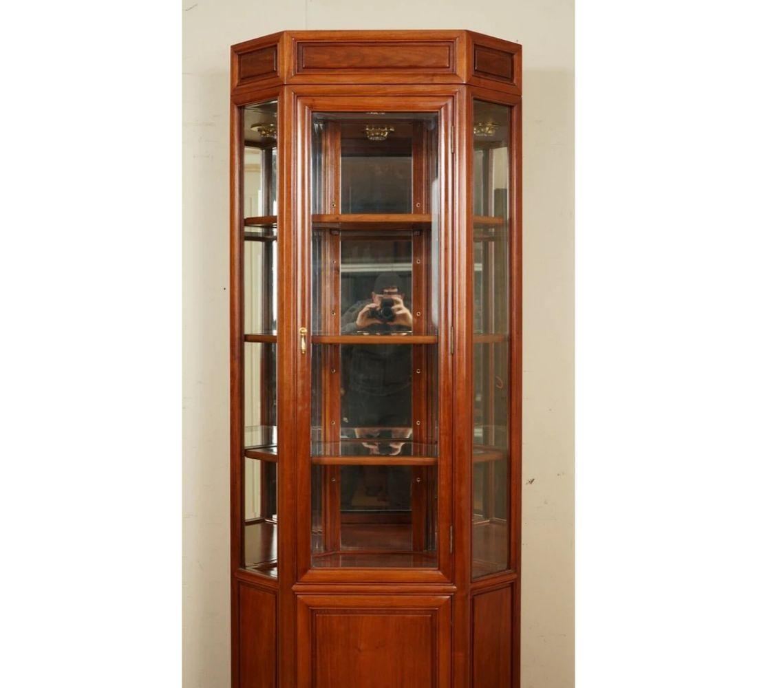 curio cabinet with light