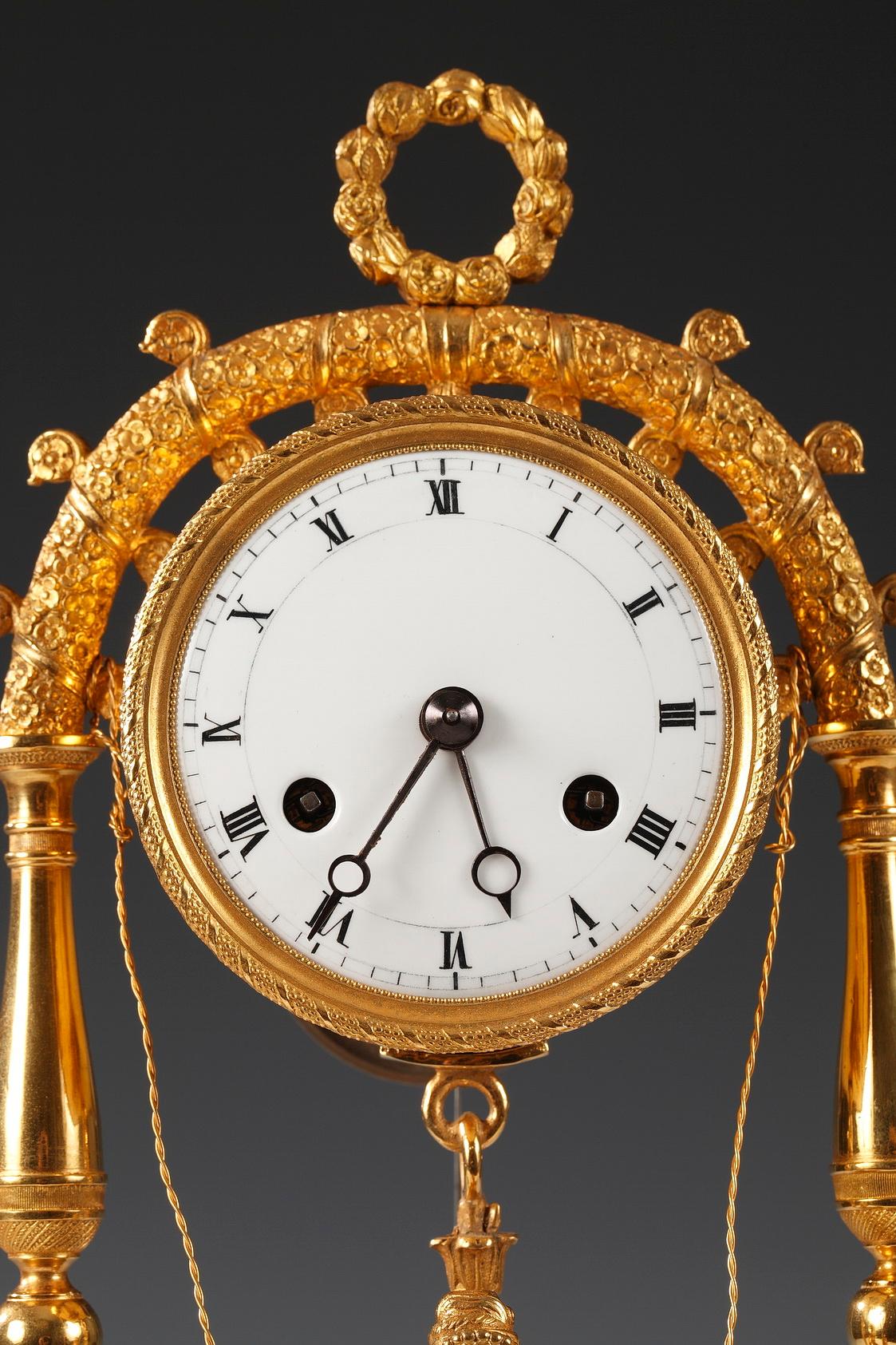 French Lovely Ormolu Clock 