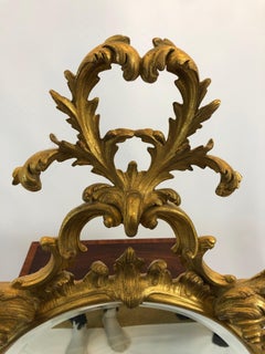 Lovely Oval French Style Giltwood Mirror