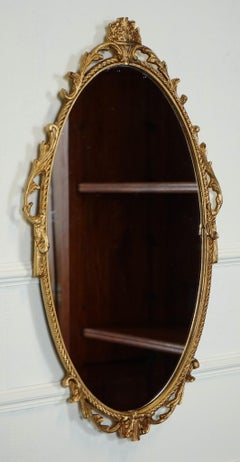LOVELY OVAL GOLD ORNATE MiRROR J1