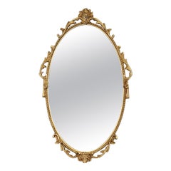 LOVELY OVAL GOLD ORNATE MiRROR J1