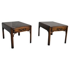 Lovely Pair Chippendale Occasional Lamp Tables