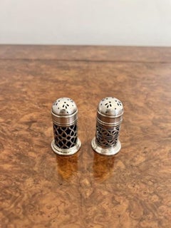 Lovely pair of antique Edwardian table salts