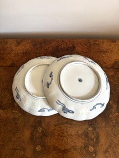 Lovely pair of antique Japanese imari plates
