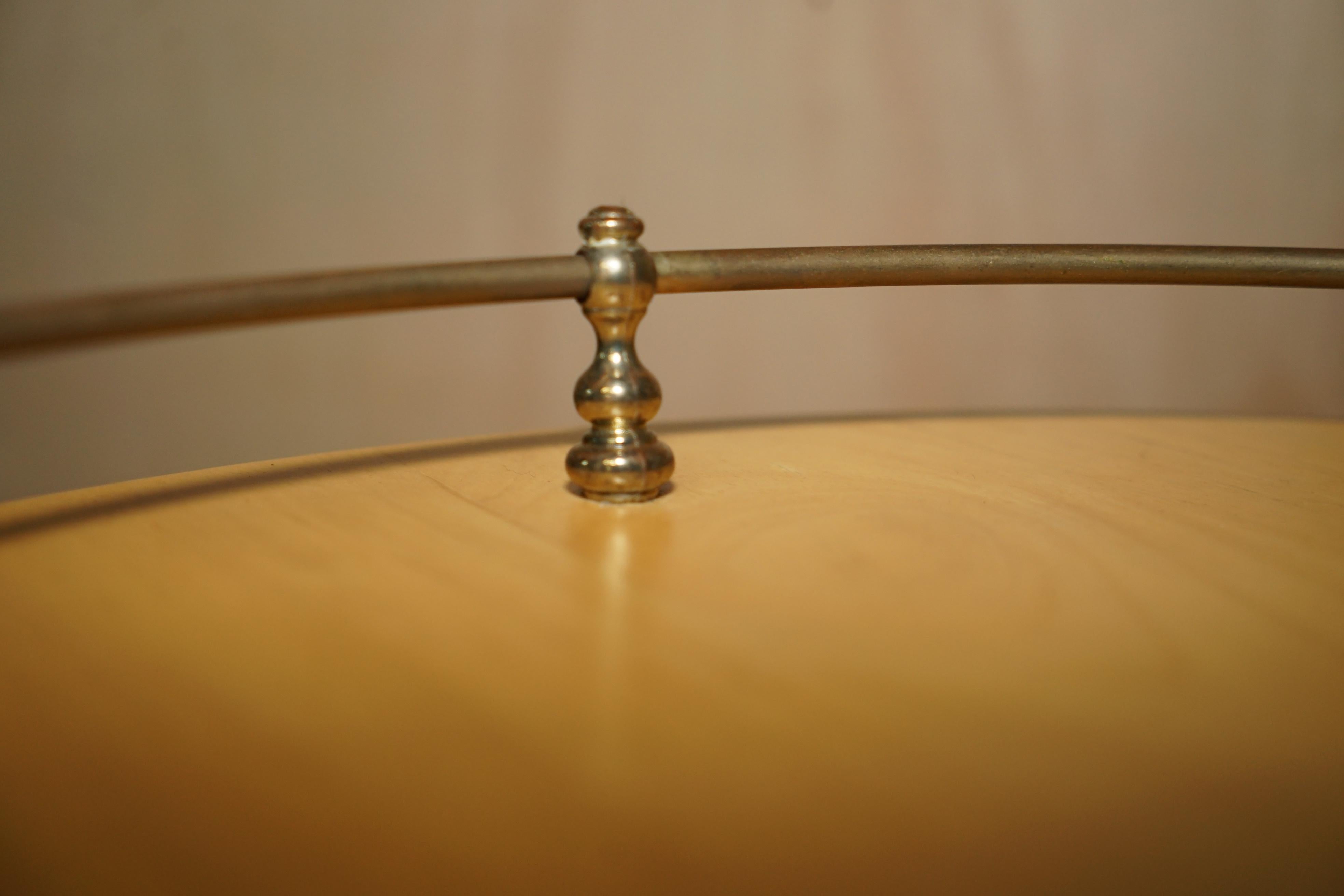 Lovely Pair of Bentwood Thonet Bar Stools + Cast Iron Cocktail Bar Top Table For Sale 5