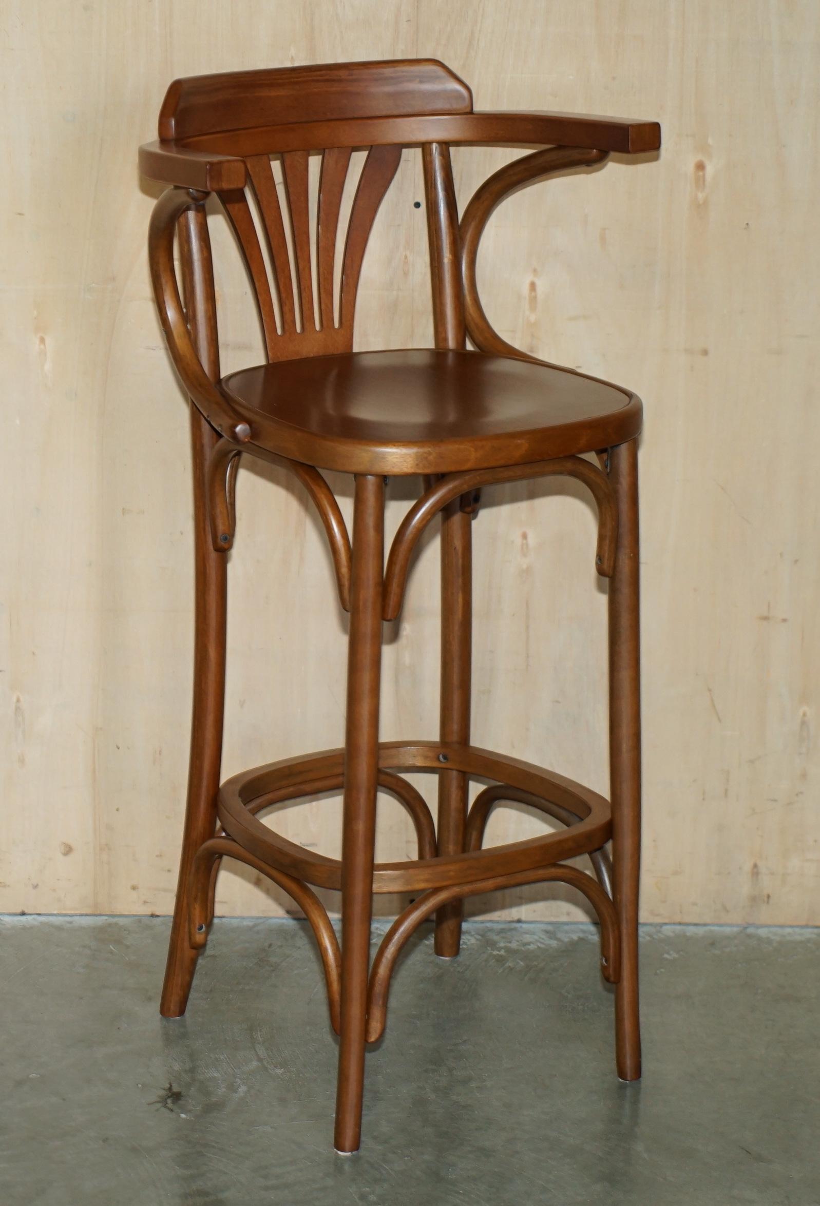 LOVELY PAIR OF BENTWOOD THONET BAR STOOLS FOR KiTCHENS COCKTAIL AT HOME BARS ETC 6