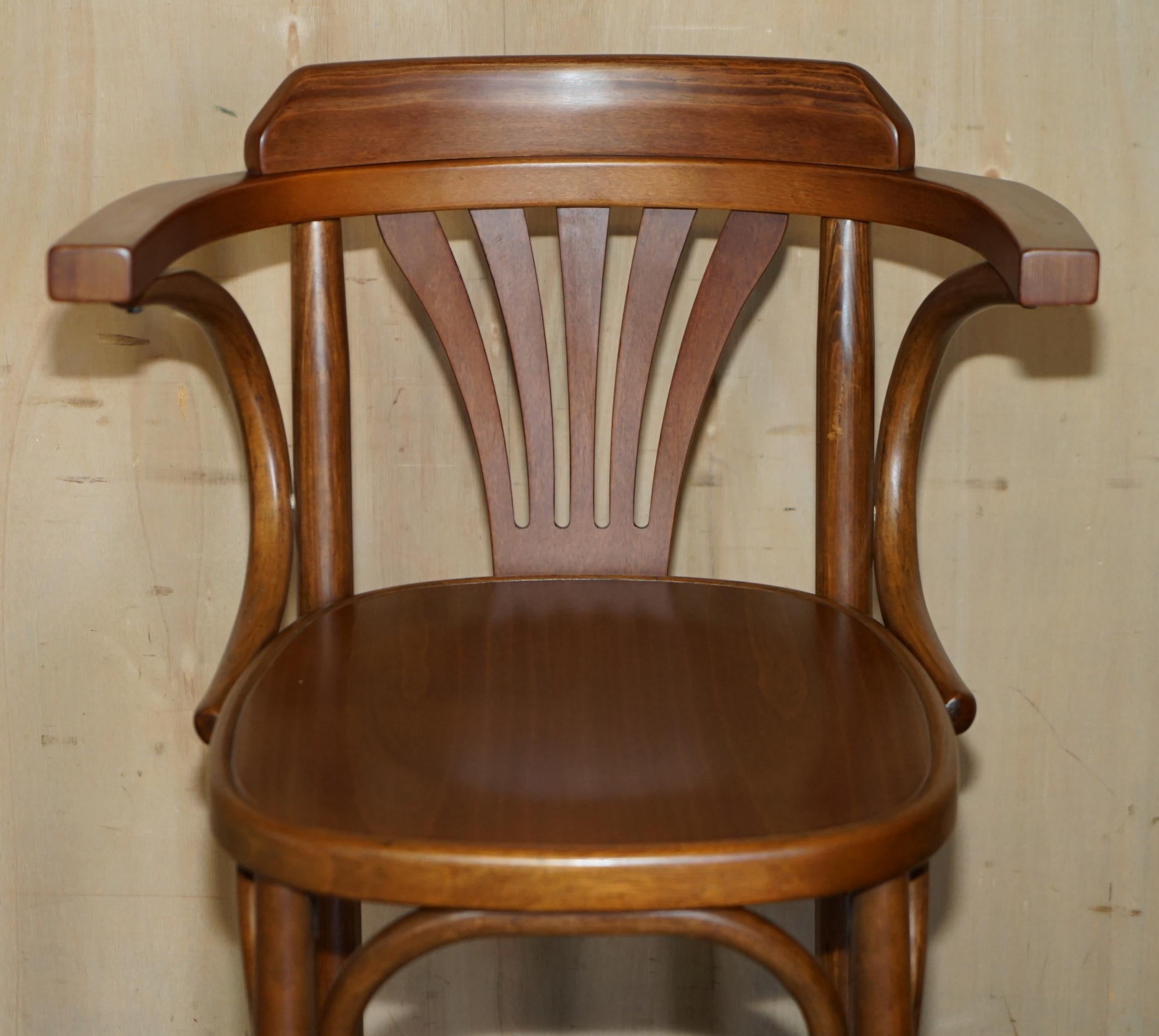 LOVELY PAIR OF BENTWOOD THONET BAR STOOLS FOR KiTCHENS COCKTAIL AT HOME BARS ETC 7