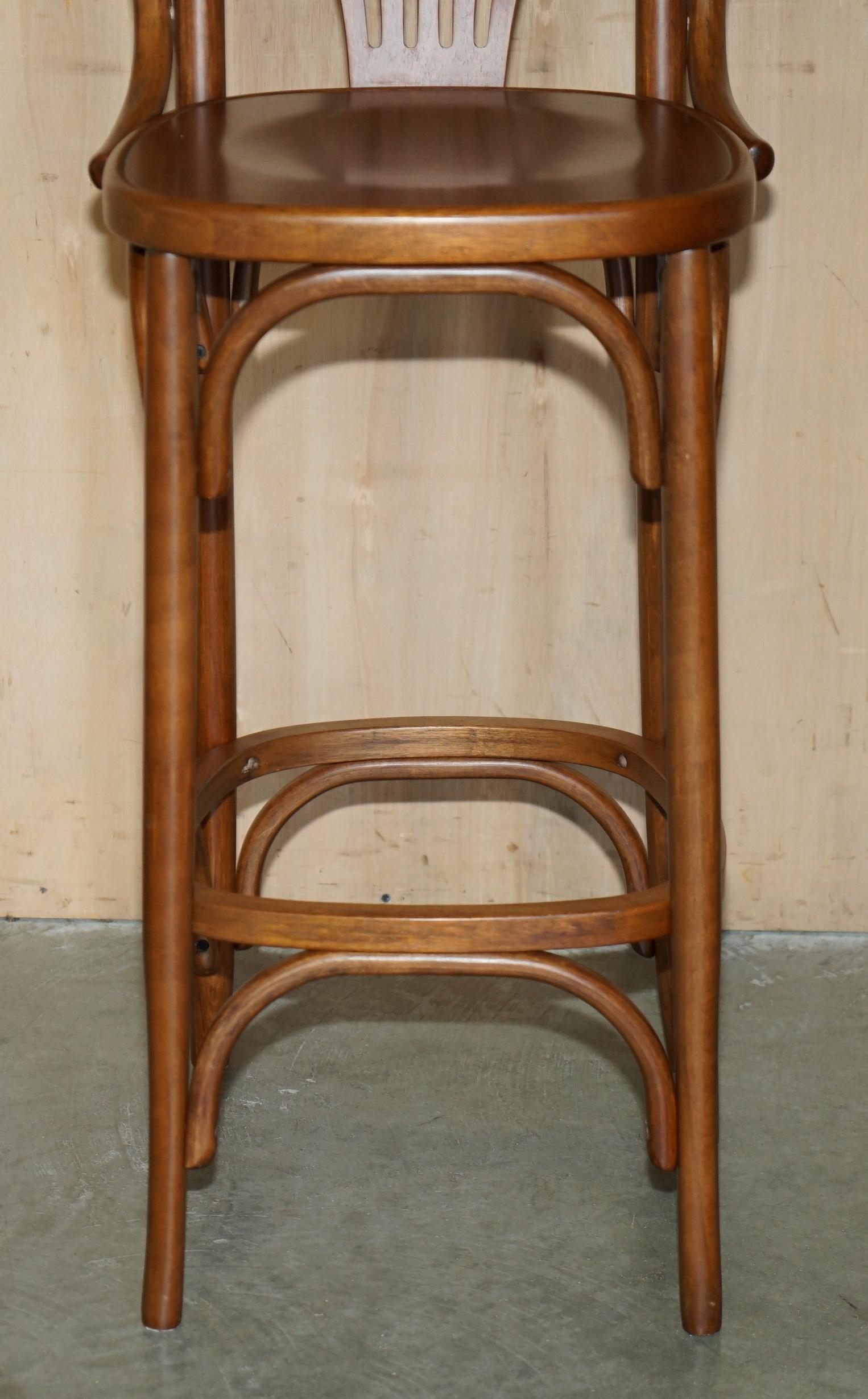 LOVELY PAIR OF BENTWOOD THONET BAR STOOLS FOR KiTCHENS COCKTAIL AT HOME BARS ETC 10