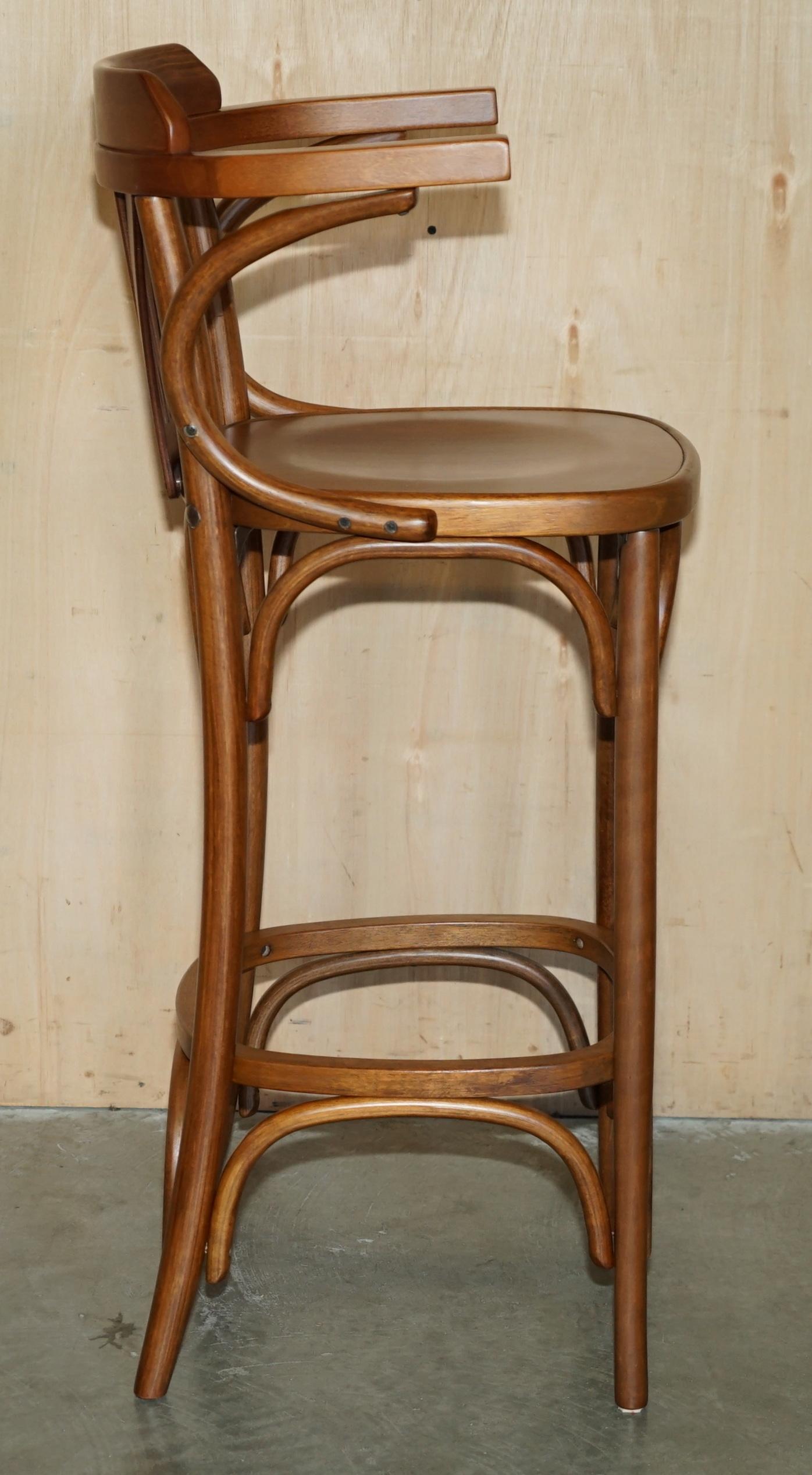 LOVELY PAIR OF BENTWOOD THONET BAR STOOLS FOR KiTCHENS COCKTAIL AT HOME BARS ETC 11