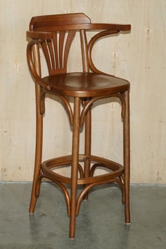 LOVELY PAIR OF BENTWOOD THONET BAR STOOLS FOR KiTCHENS COCKTAIL AT HOME BARS ETC