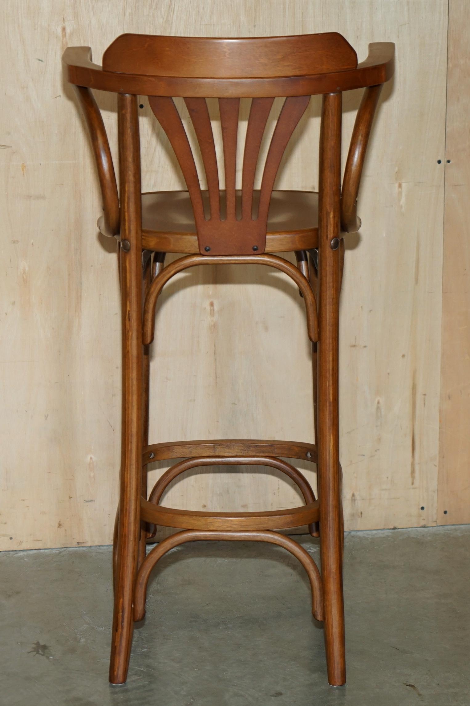 LOVELY PAIR OF BENTWOOD THONET BAR STOOLS FOR KiTCHENS COCKTAIL AT HOME BARS ETC 12