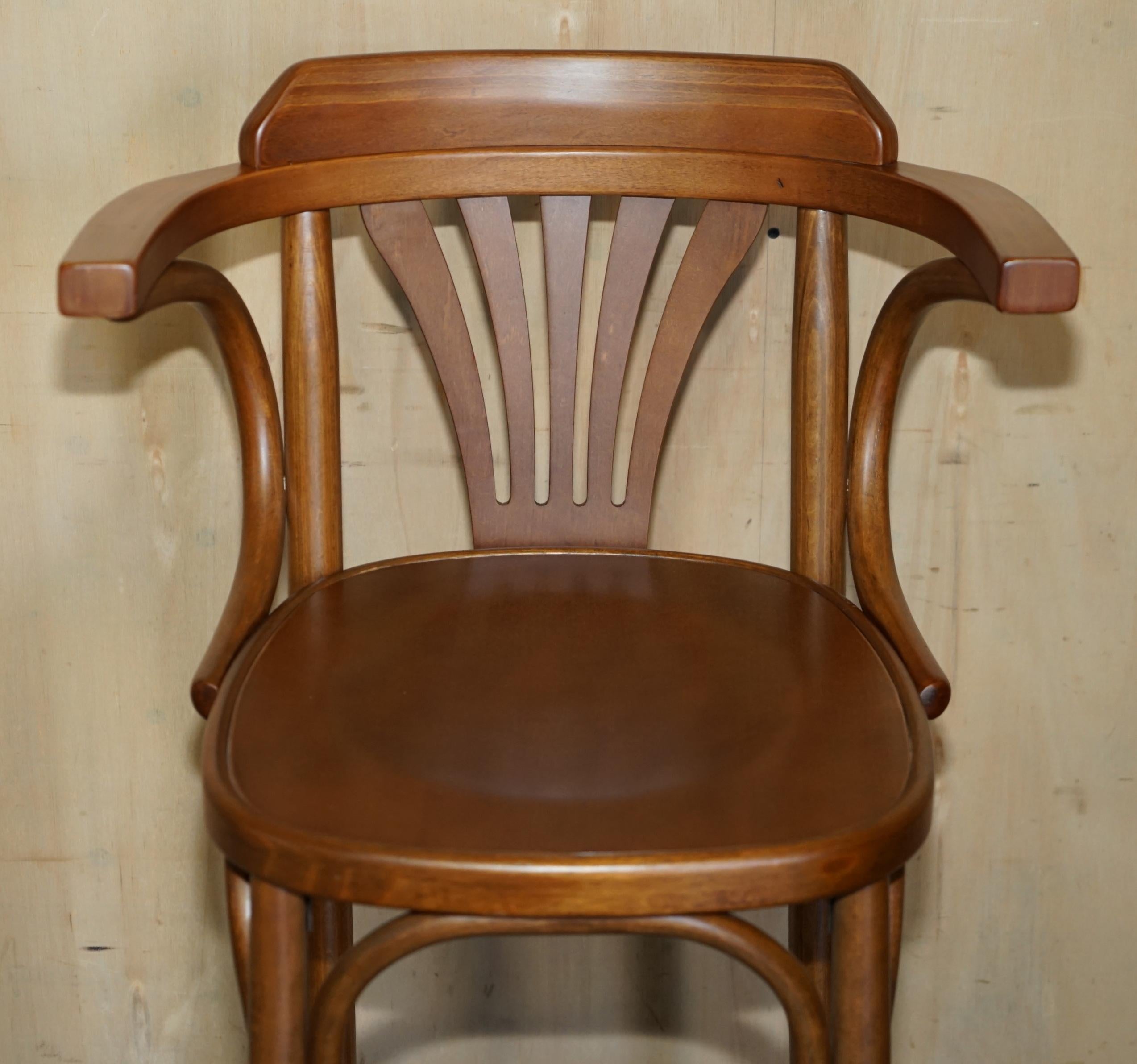English LOVELY PAIR OF BENTWOOD THONET BAR STOOLS FOR KiTCHENS COCKTAIL AT HOME BARS ETC