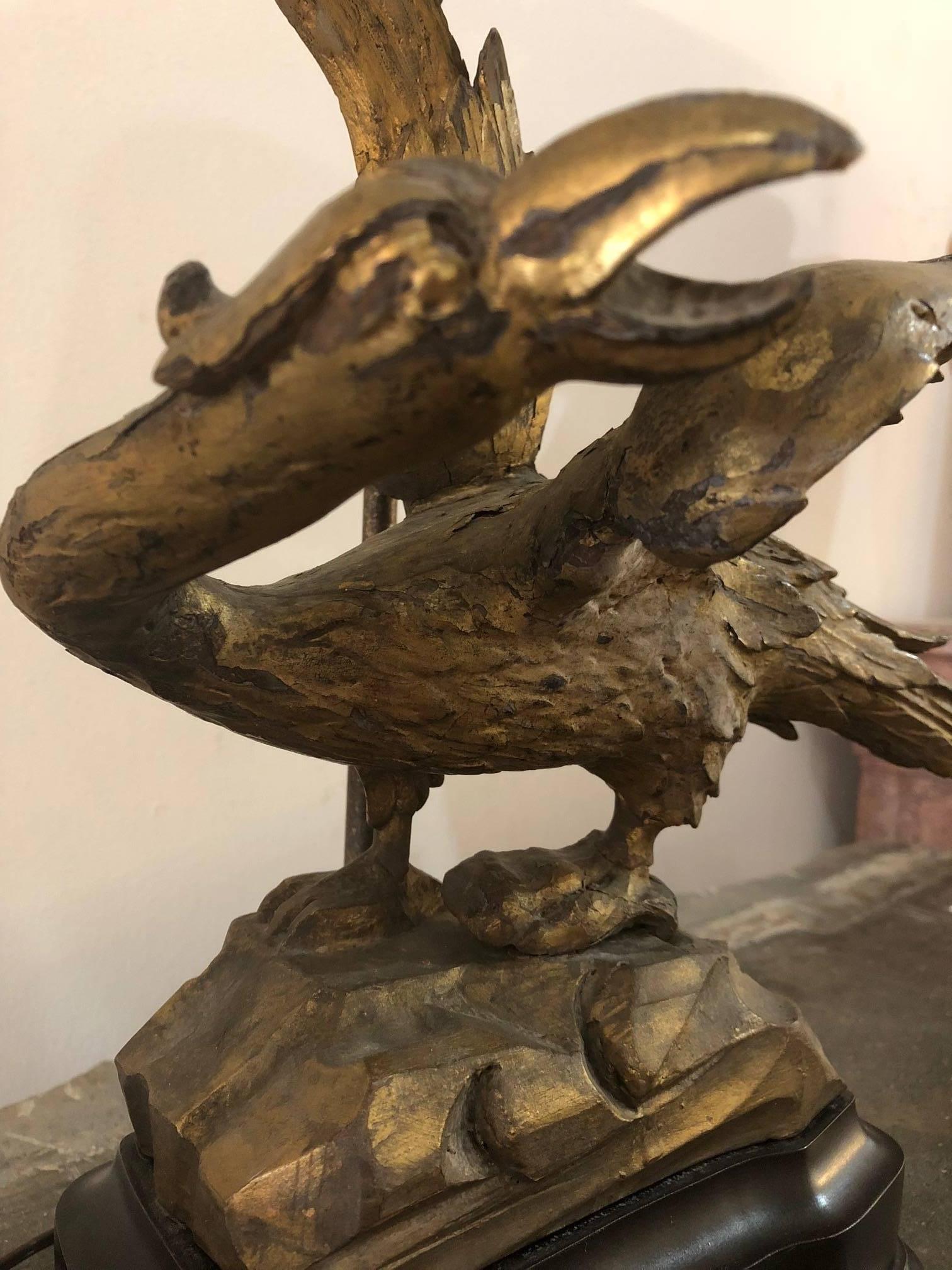 This lovely pair of early 20th century Ho Ho bird lamps are a perfect addition to your collection, they have been said to bring luck, symbolizing good fortune; specifically longevity, fidelity and wisdom! The Ho Ho bird comes from the mythical