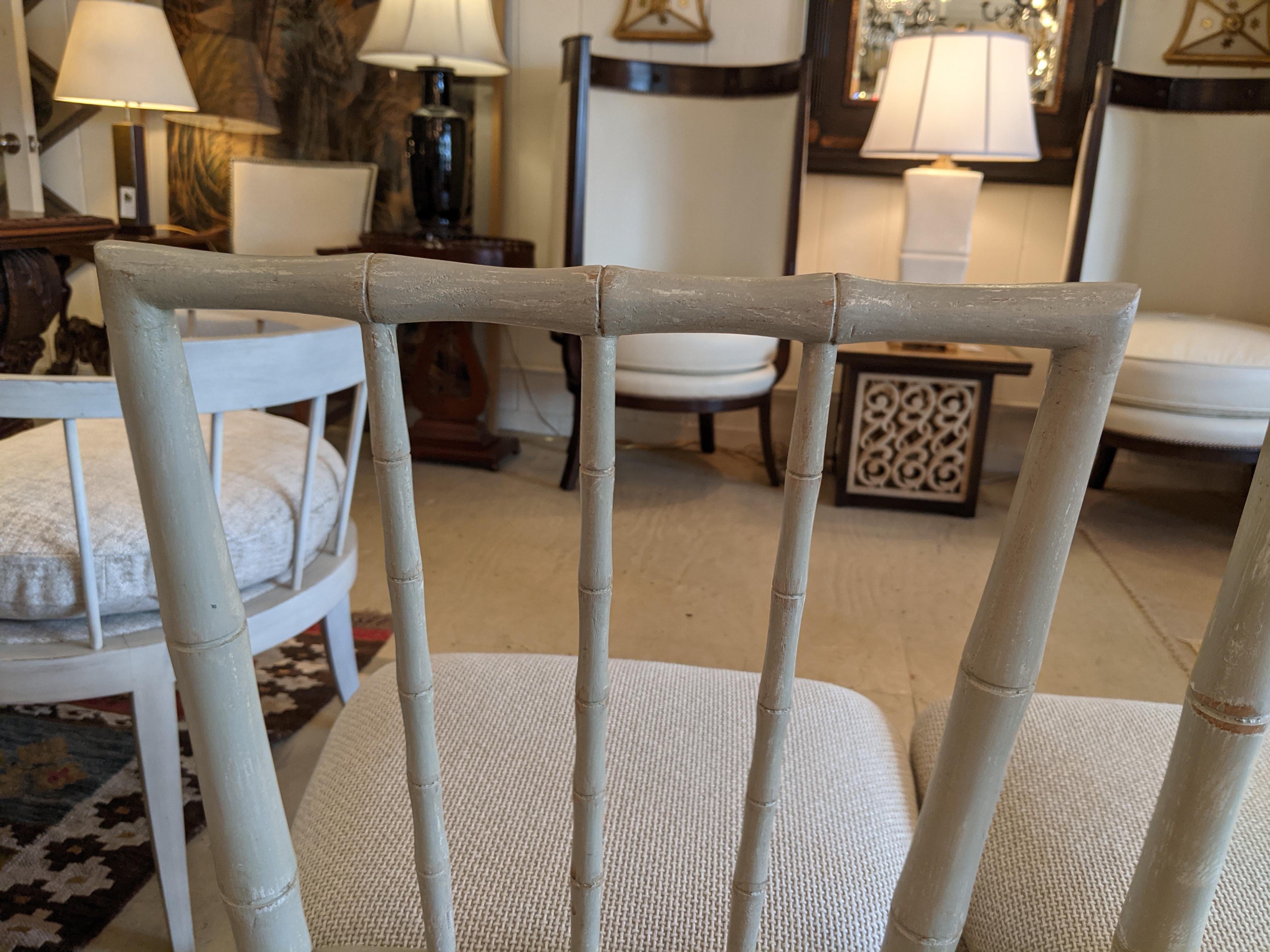Lovely Pair of Gustavian Style Side Dining Chairs 4