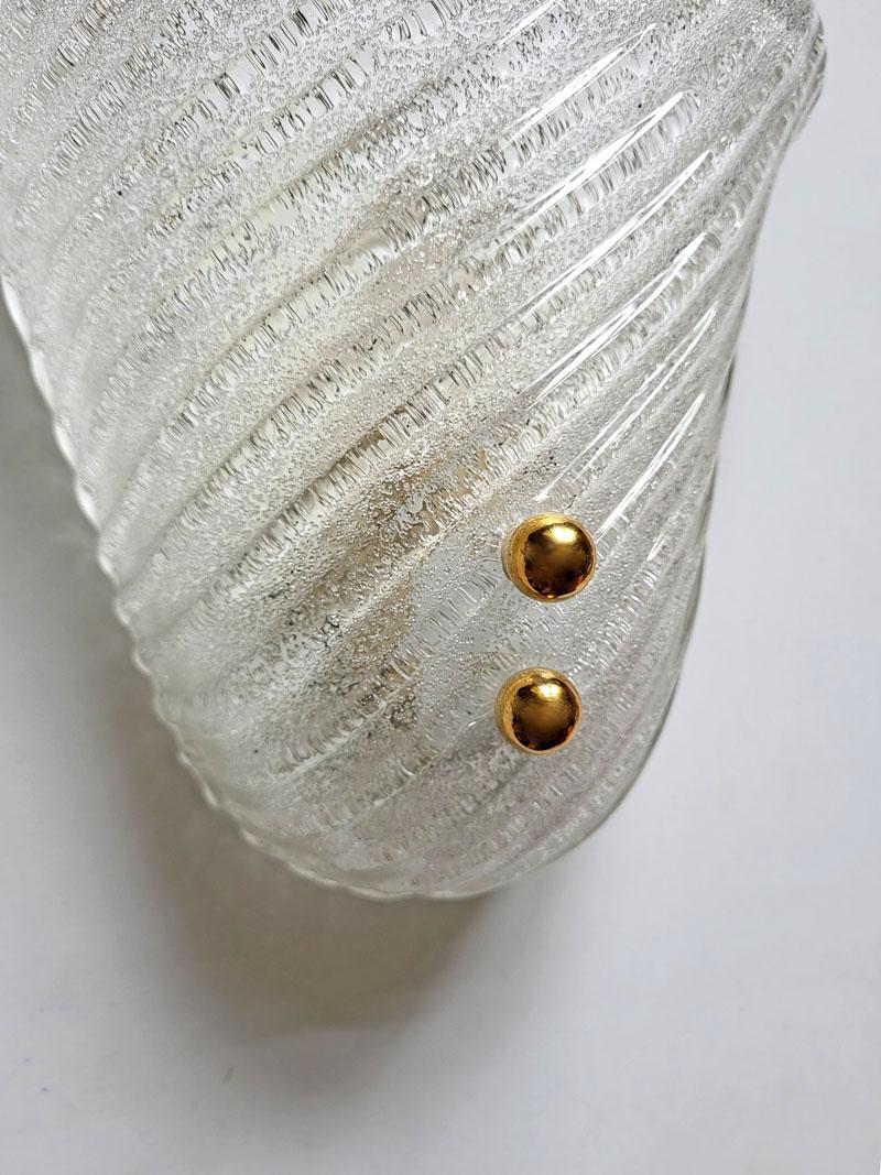 Lovely Pair of Italian Vintage Murano Glass Sconces 1970s In Good Condition For Sale In Berlin, DE