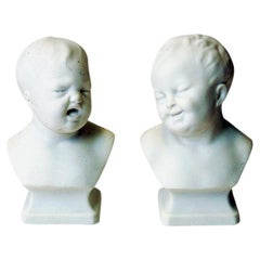 Lovely Pair of Porcelain Children Figurines by Gustavsberg 1920s Sweden