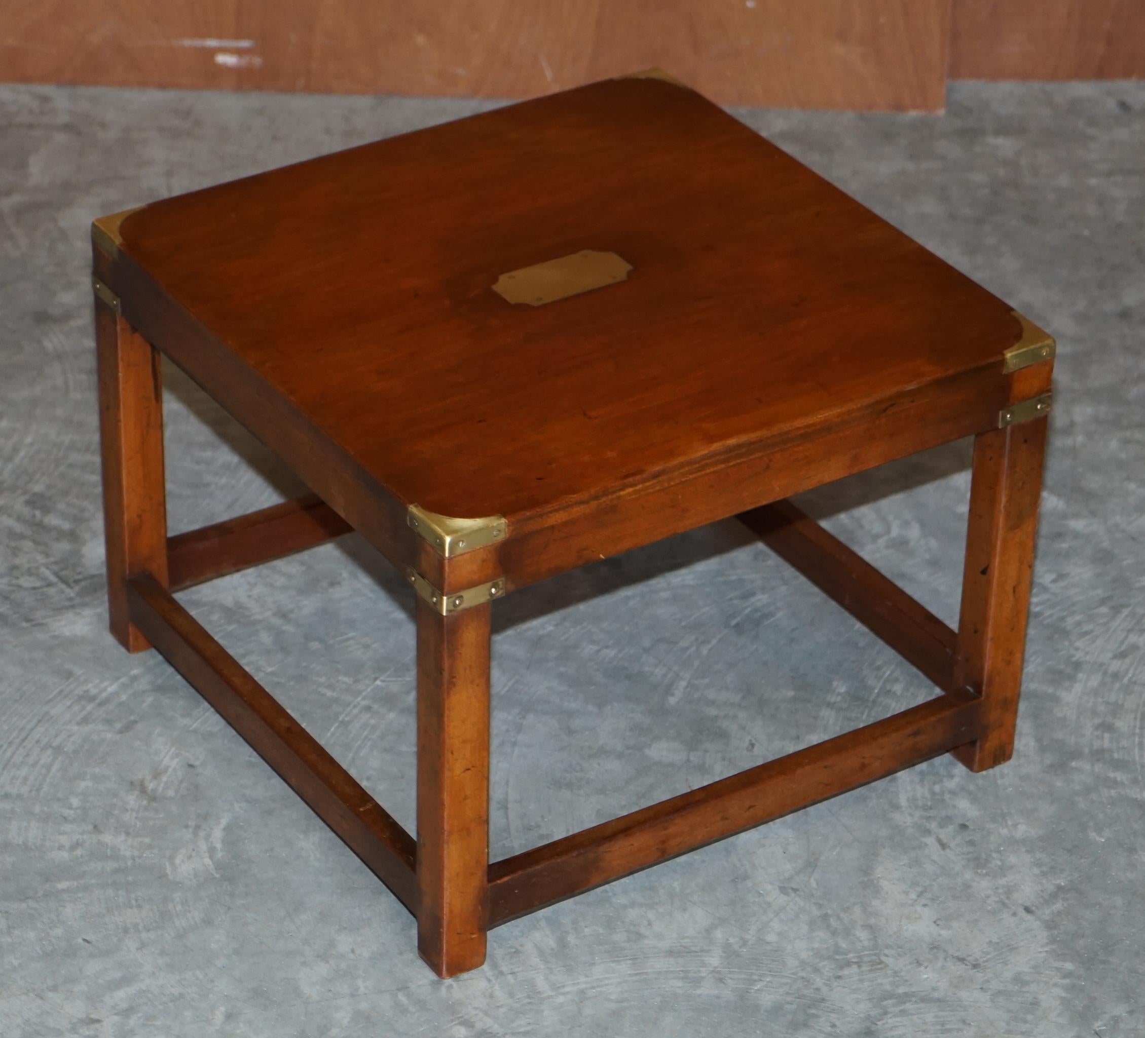 We are delighted to offer this stunning pair of fully restored Kennedy furniture Harrods London Military Campaign side tables.

A good looking and well-made pair, these are absolutely iconic and highly collectable.

This pair have been fully