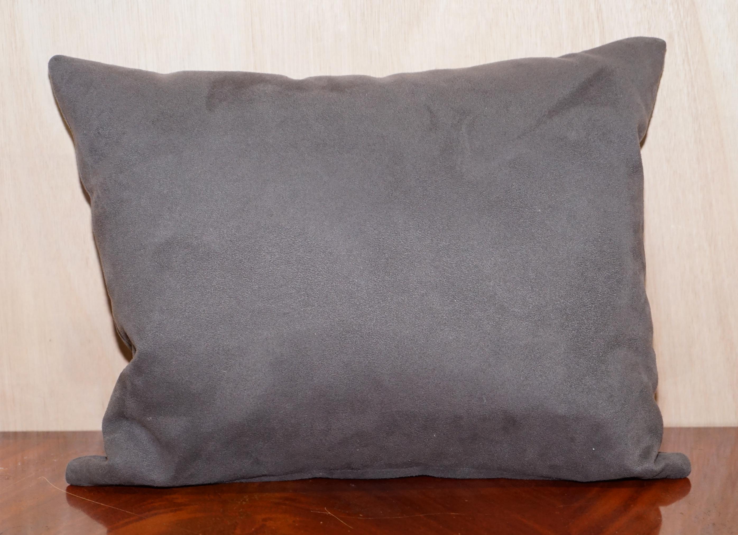 We are delighted to offer for sale this stunning pair of silky finish suede scatter cushions from a Fendi casa sofa

This cushion is part of a suite, they all came with one of two lovely Fendi sofas which are listed under my other items, one