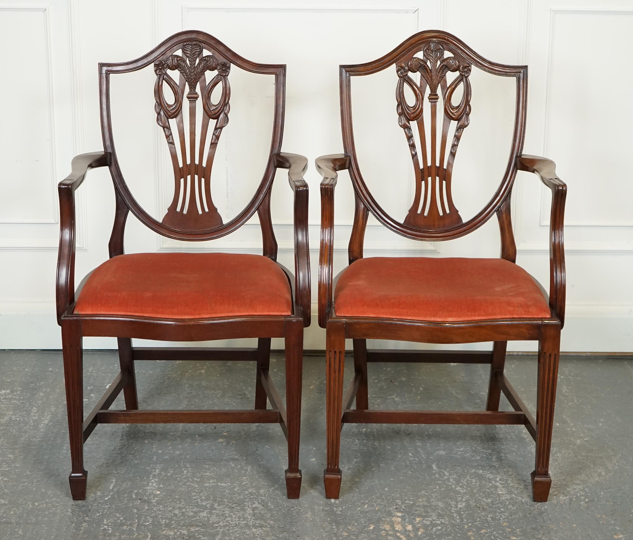 Antiques of London



We are delighted to offer for sale this Lovely Pair Of Victorian Hepplewhite Carver Hallway Side Chairs.

These Victorian Hepplewhite carver hallway side chairs are truly lovely and exude an air of elegance and sophistication.