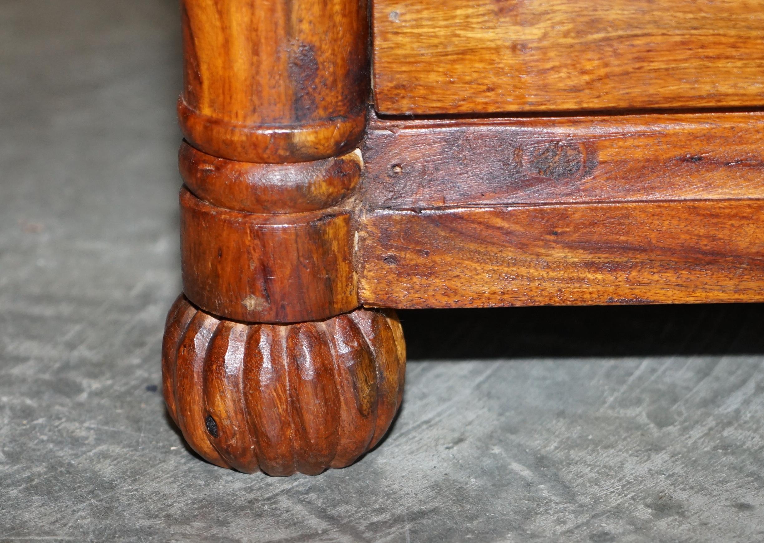 20th Century Lovely Pair of Vintage Serpentine Chest of Drawers in Very Decorative Timber