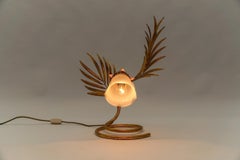 Lovely Palm Table Lamp from Hans Kögl, 1970s, Hollywood Regency