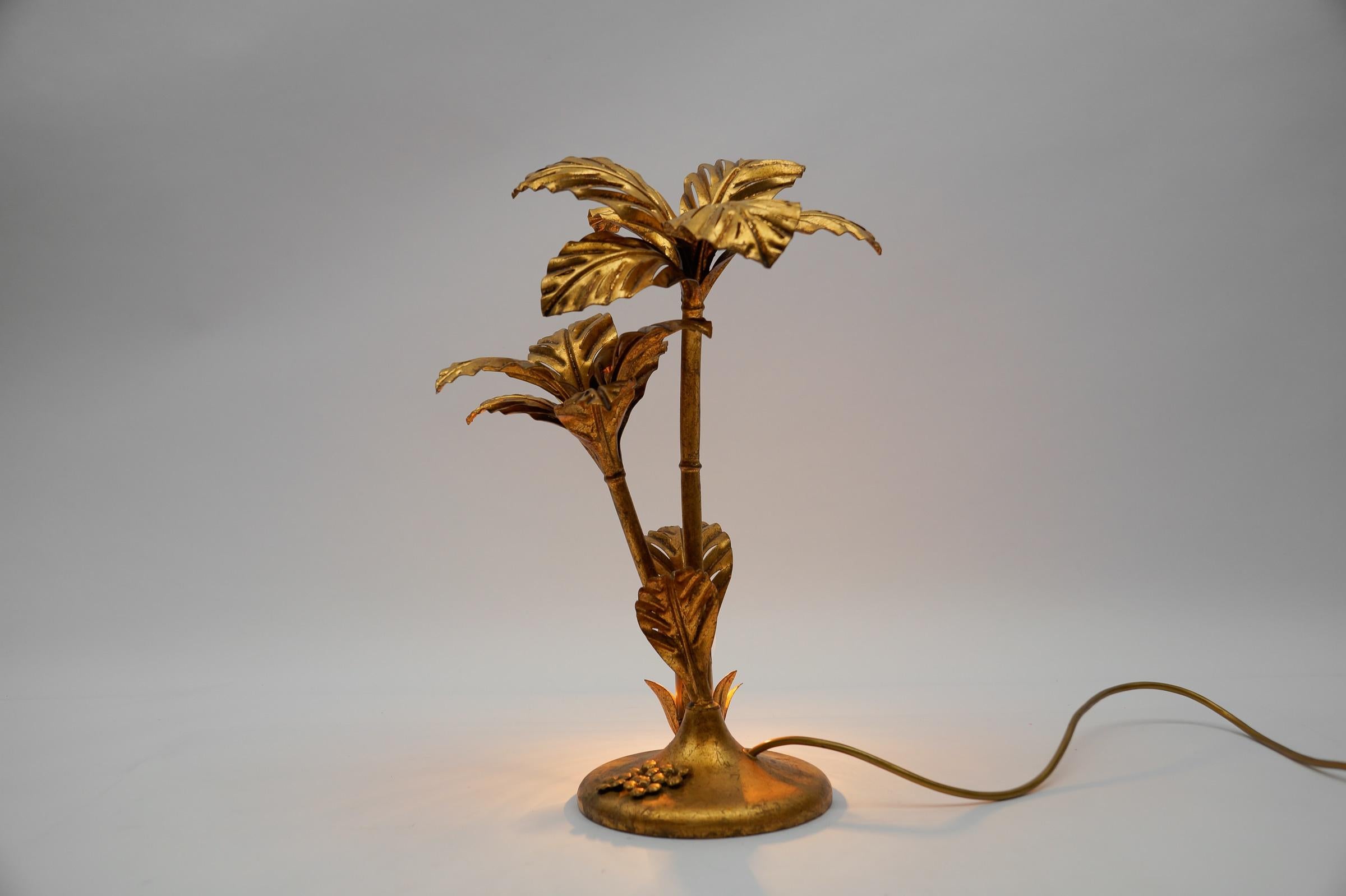 Allemand Lampe à poser en forme de palmier de Hans Kögl, années 1970, Allemagne en vente