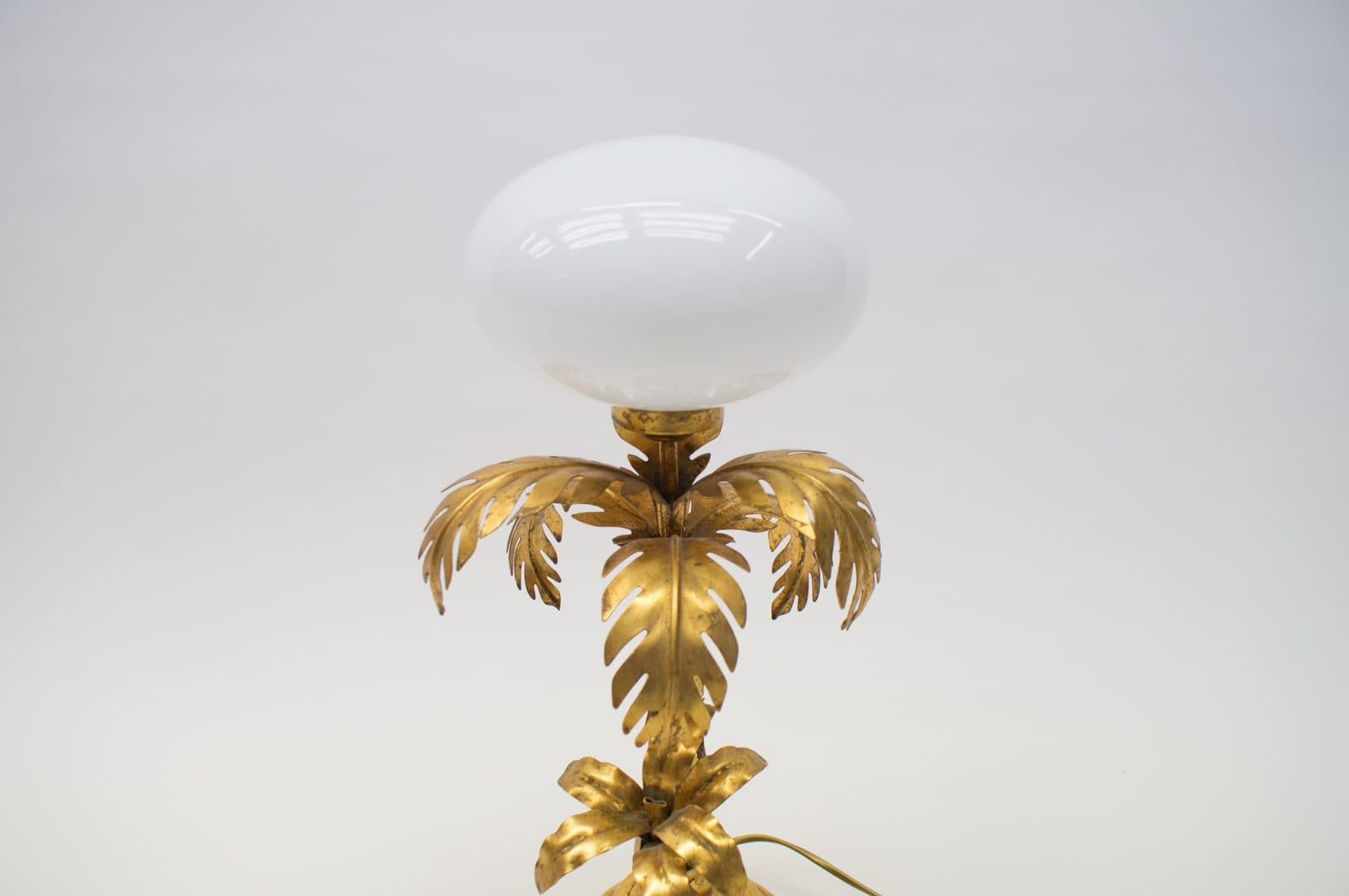 Late 20th Century Lovely Palm Tree Table Lamp from Hans Kögl, 1970s, Germany