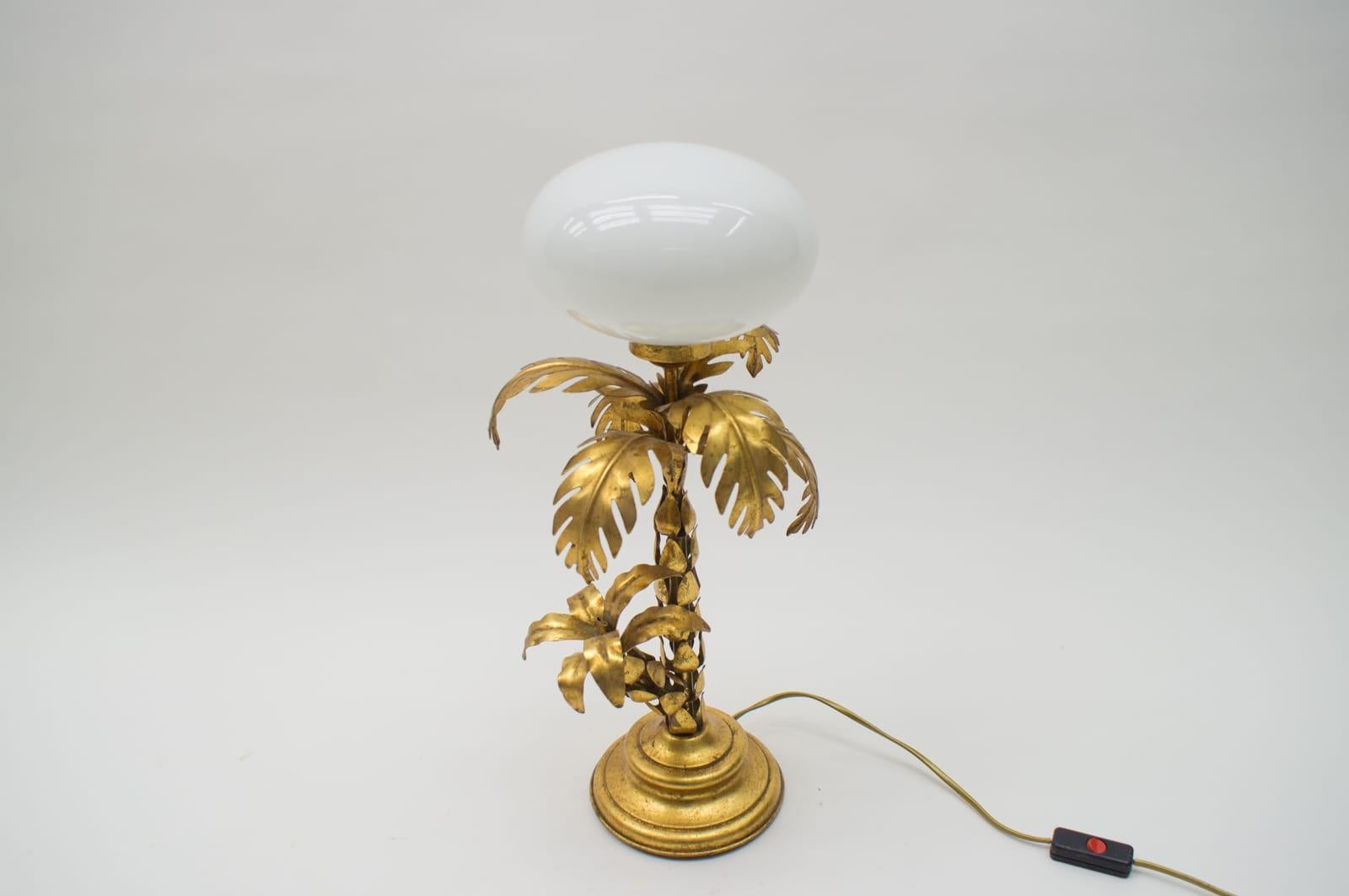 Lovely Palm Tree Table Lamp from Hans Kögl, 1970s, Germany 2