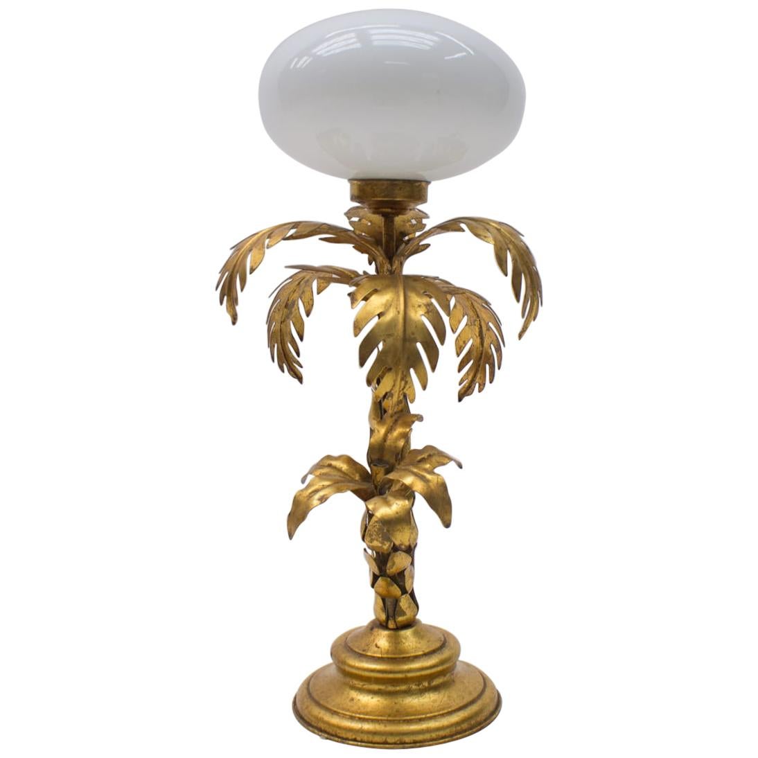 Lovely Palm Tree Table Lamp from Hans Kögl, 1970s, Germany