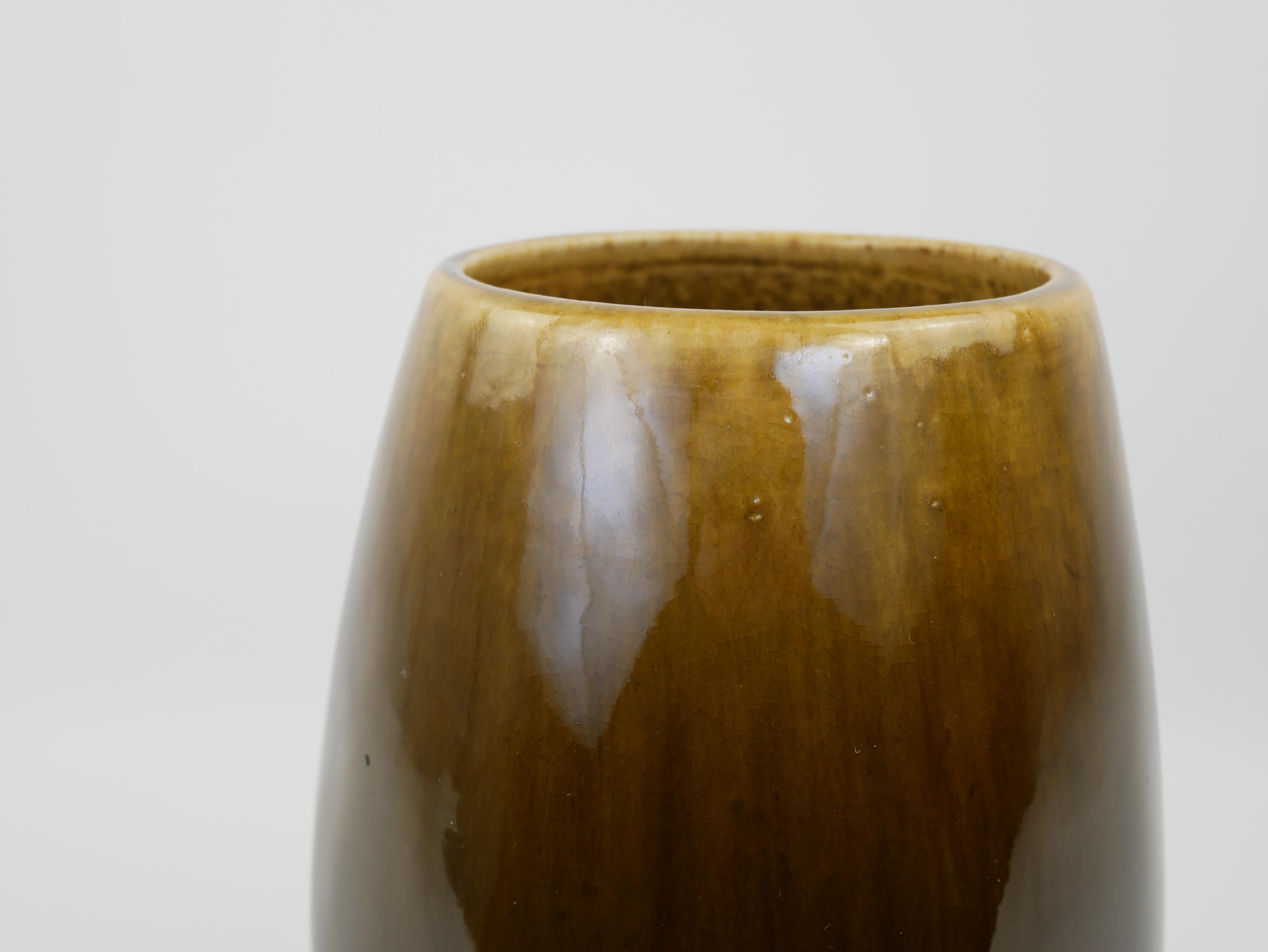 Grazioso vaso con piedistallo in ceramica smaltata Greene & Greene in vendita 6