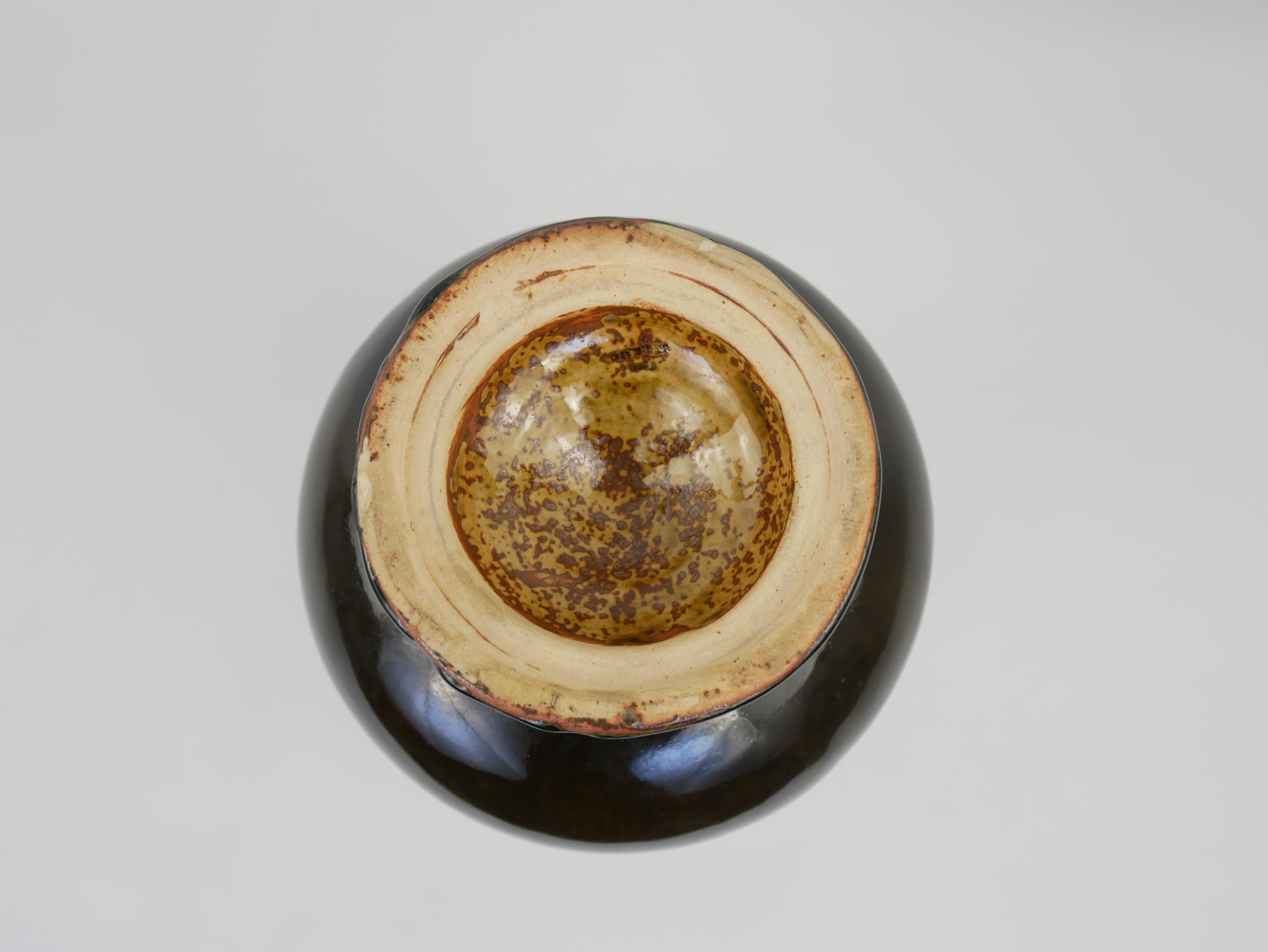 Grazioso vaso con piedistallo in ceramica smaltata Greene & Greene in vendita 11