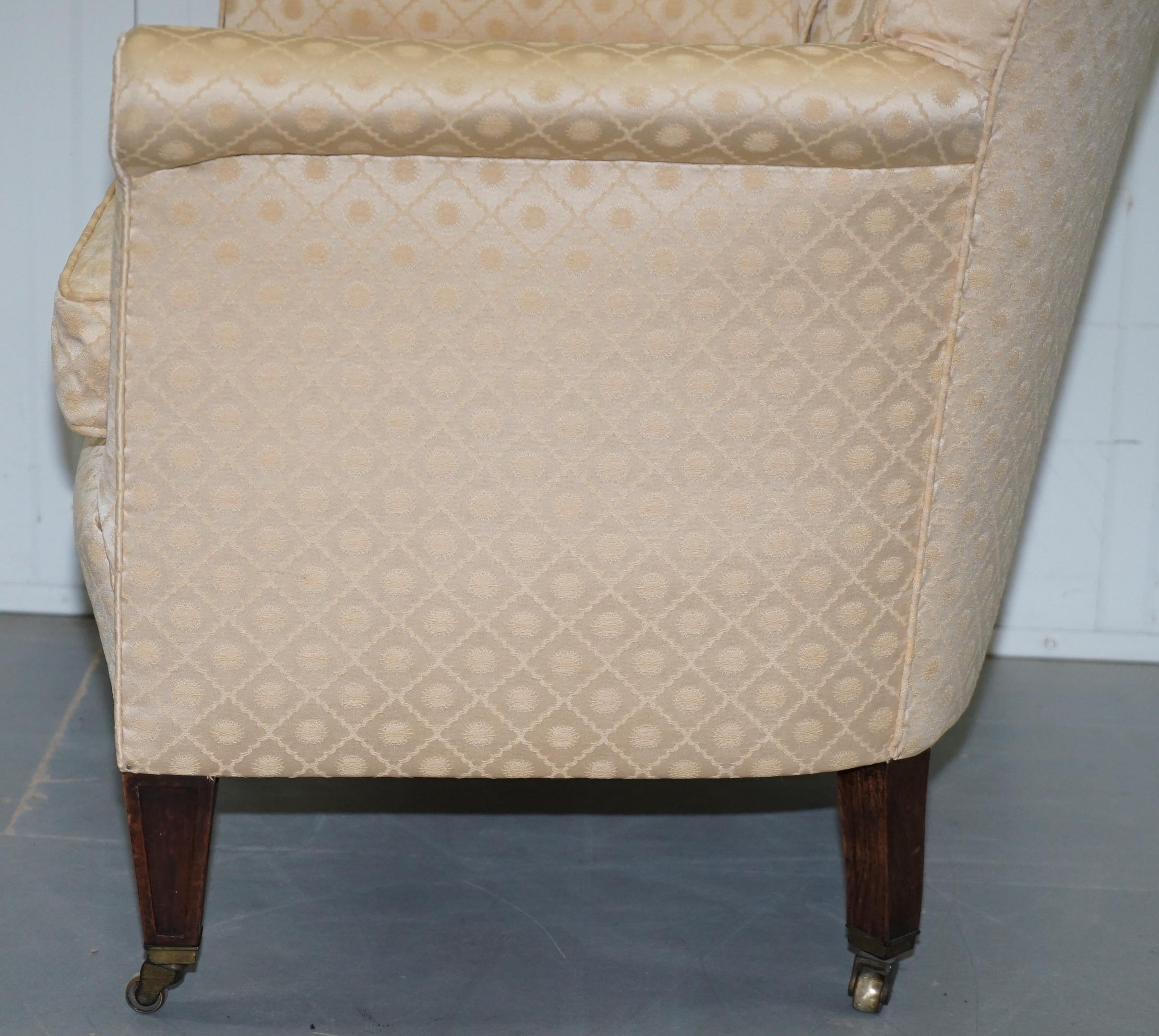 Lovely Period Victorian Chesterfield Buttoned Fabric Upholstered Tub Armchair 14
