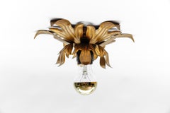 Lovely Petit Gilded Florentine Ceiling Lamp by Kögl, Germany, 1960s